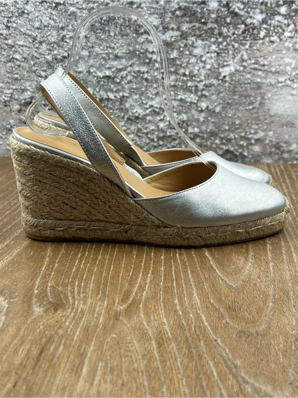 600 CASTAÑER CARISSA espadrlle wedge Espadrille Wedge Slingback Shoes 40